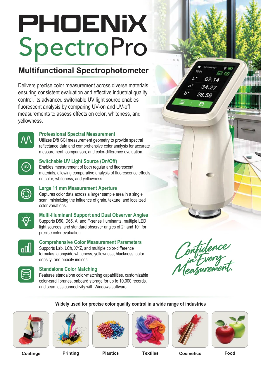 SpectroPro brochure cover