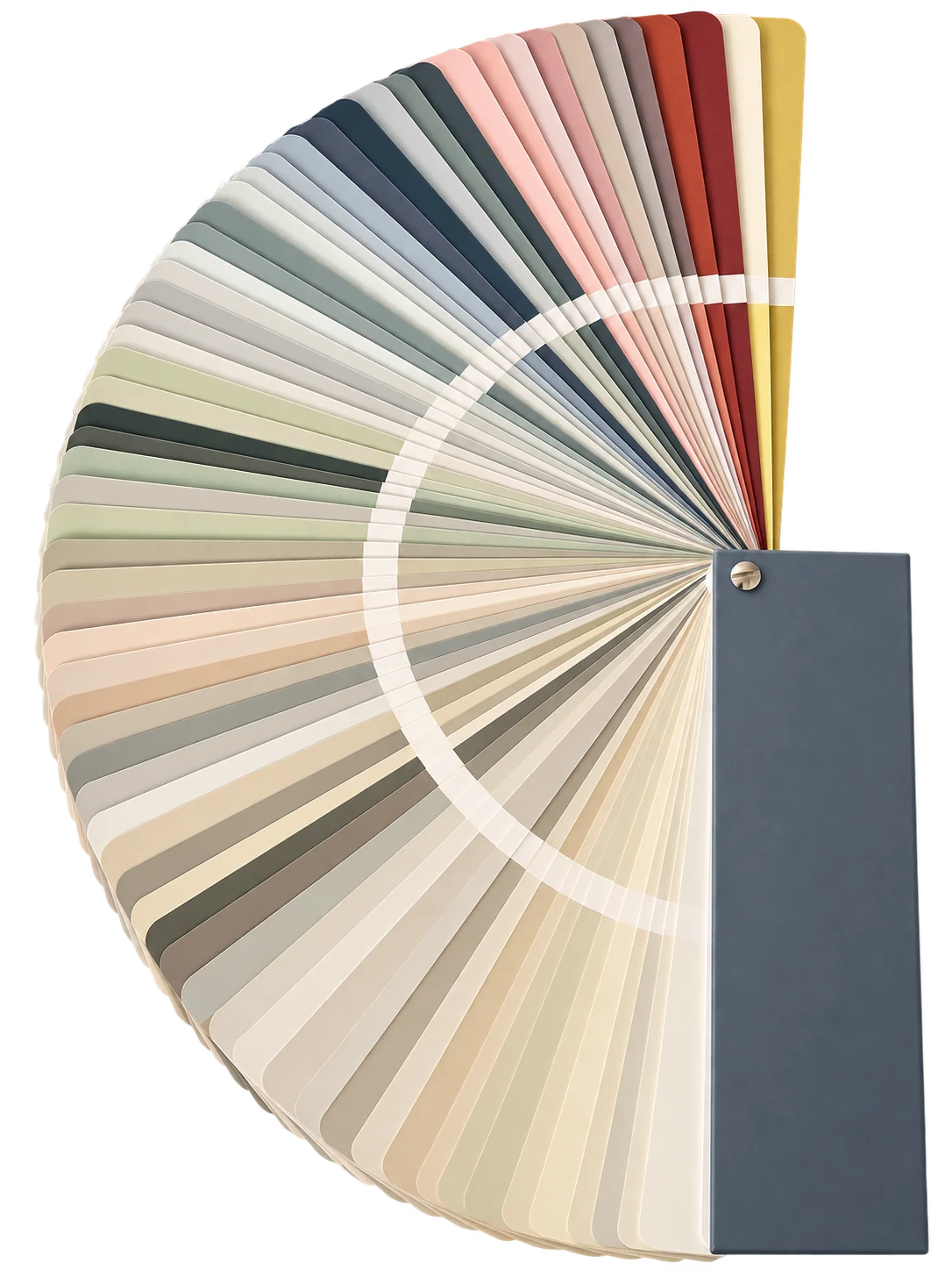 Alternative fan deck view showing the color sequence
