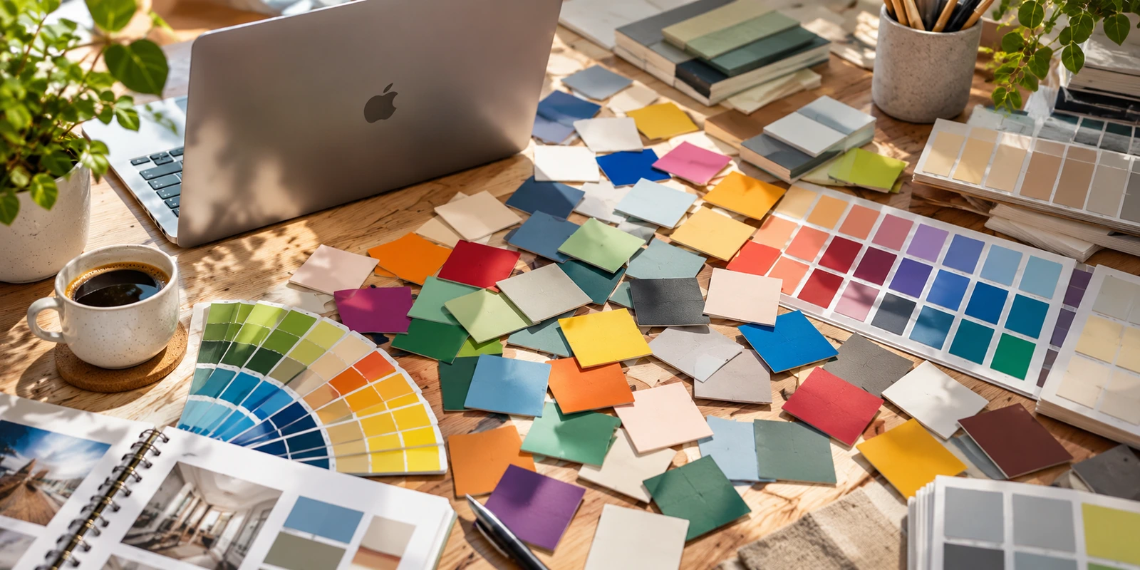 Color references compared across sample cards and presentation formats